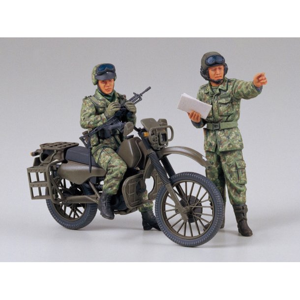 Tamiya JGSDF Motorcycle recon s�t - Modelfigur