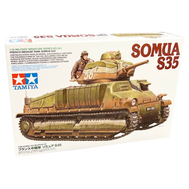 Tamiya French medium tank Somua S35 - Modelkampvogn