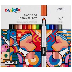 Carioca plus prisma tuscher - 12 stk.