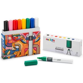 Carioca plus Akrylfrger - 8 st