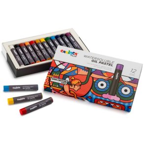 Carioca plus oljepastellfrger - 12 st.