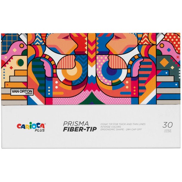 Carioca plus prisma tuscher - 30 stk.
