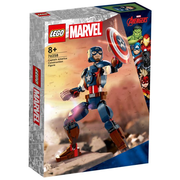 LEGO Marvel 76258 - Byg selv-figur af Captain America