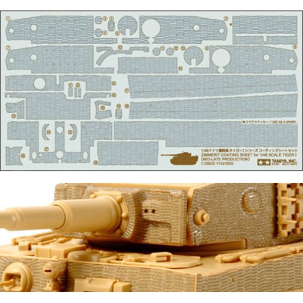 Tamiya Tiger I Mid-Late Zim coatin - Tillbehr