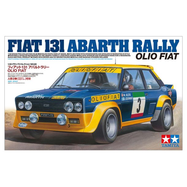 Tamiya Fiat 131 Abarth Rally Olio Fiat - Modelbil