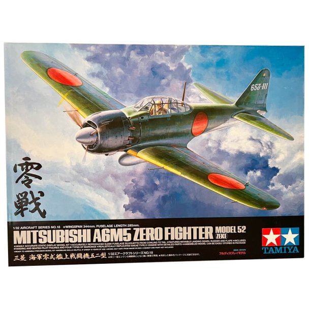 Tamiya Mitsubishi A6M5 Zero Fighter Model 52 "Zeke" modelfly