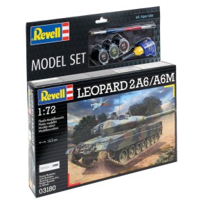 Revell Leopard 2A6/A6M modelkampvogn - Med lim og maling