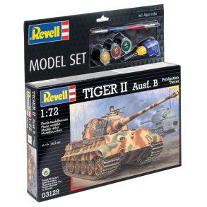 Revell Tiger II Ausf. B modell tank - Med lim och frg