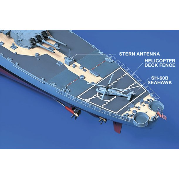 Tamiya WWII US Battleship BB-62 "New Jersey" - modellfartyg
