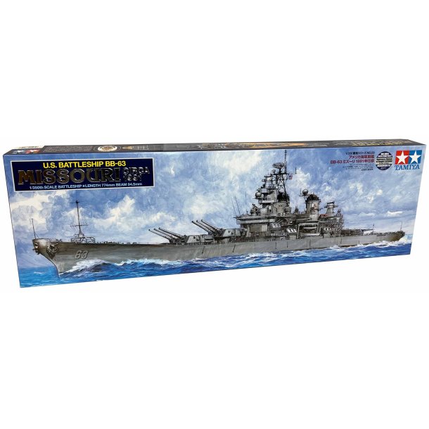 Tamiya WWII US Battleship BB-63 "Missori" - modellfartyg