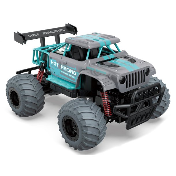 TEC-TOY Fjernstyret Hot Racing Off-Road Truck 10 km/t - Turkis