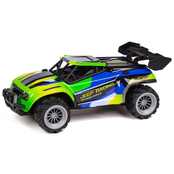 Tec-Toy Fjernstyret Speed Racing 1:18 (10 km/t), Bl og Grn