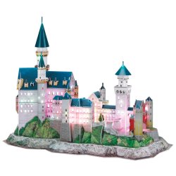 Revell 3D puslespil m. LED - Neuschwanstein slot
