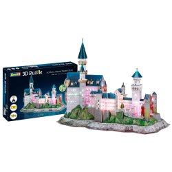 Revell 3D puslespil m. LED - Neuschwanstein slot