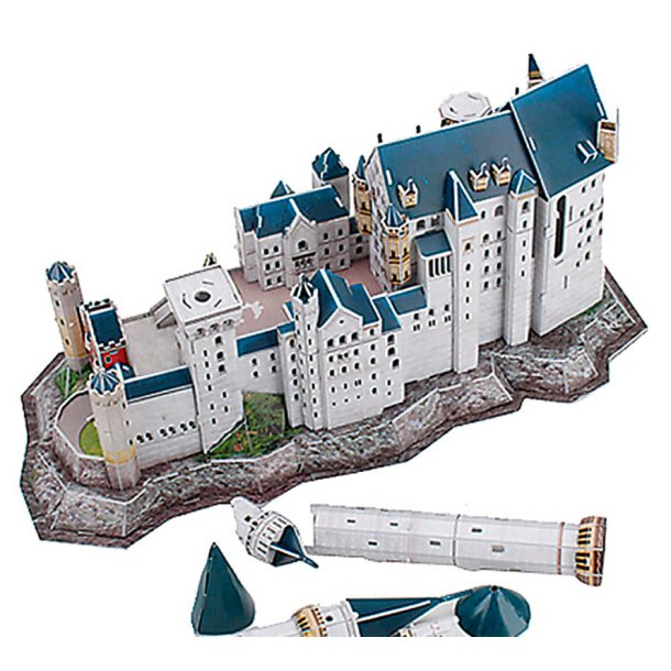 Revell 3D puslespil m. LED - Neuschwanstein slot