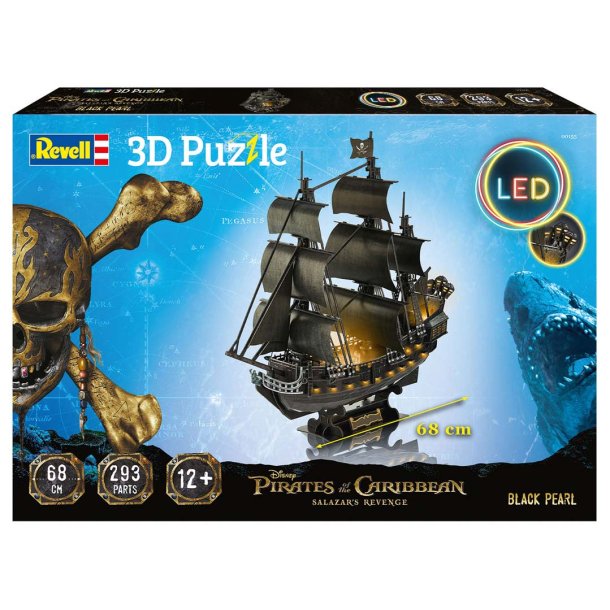 Revell 3D puslespil - Black Pearl med LED