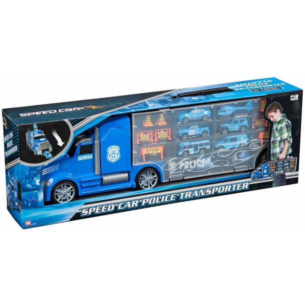 Mega politiautotransporter med 6 kretjer