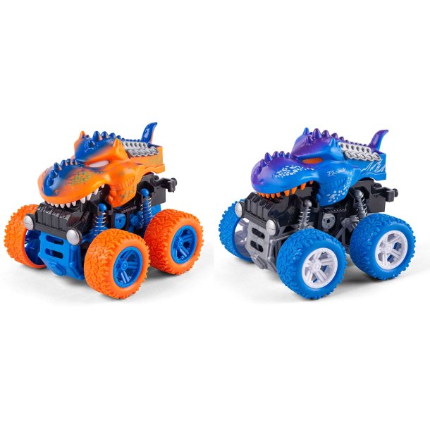 2-pak Speedcar dinomonstertruck 4 x 4 -  bl�