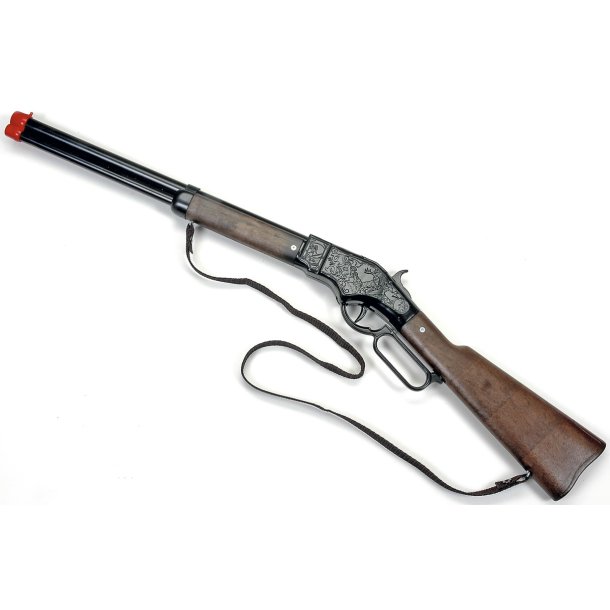Winchester metal riffel fra Gonher med 8 skud.