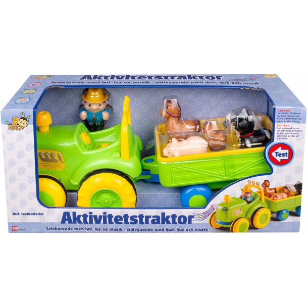 B Beez traktor med ljud och ljus - grn