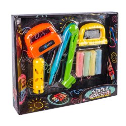 Street graffiti st med gadekridt