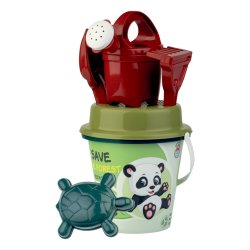 Sandst med 6 dele af genbrugsplast