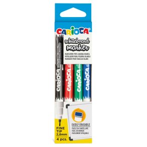 Carioca 4 stk. whiteboard tusser