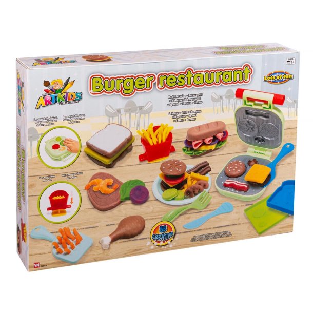 Artkids Burger restaurant modellervoksst