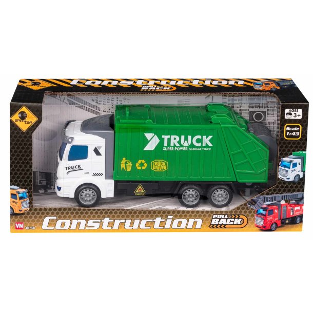 Speedcar skraldebil med pull back