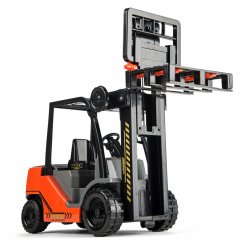 Gaffeltruck med palle og pakker