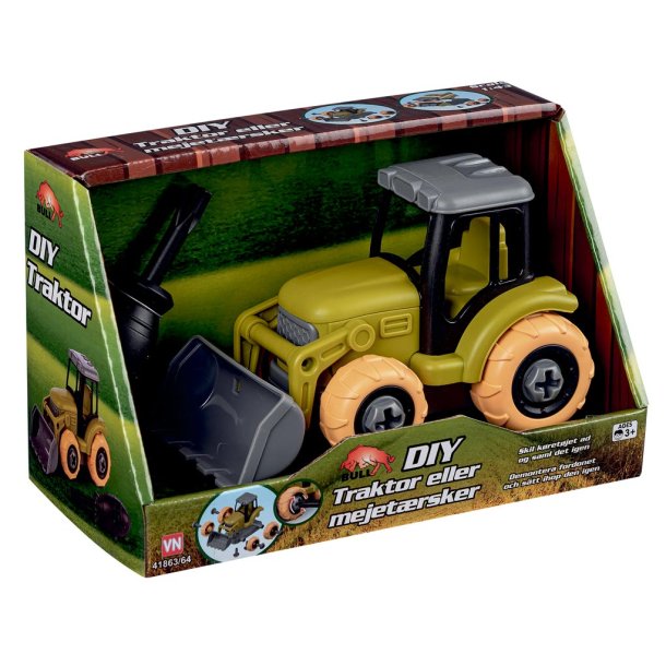 Bull take apart traktor med grab