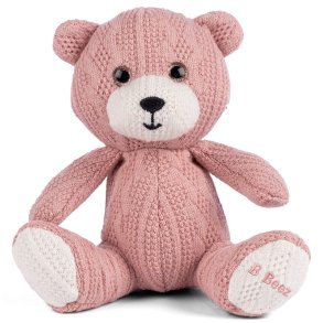 B Beez Stickad nalle 14 cm - Rosa