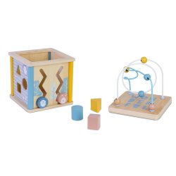 Wood Beez Activity Cube