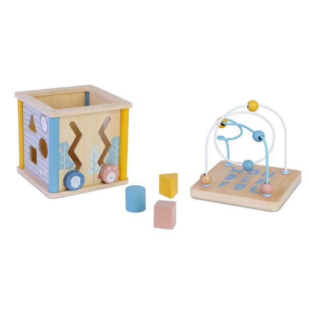 Wood Beez Activity Cube