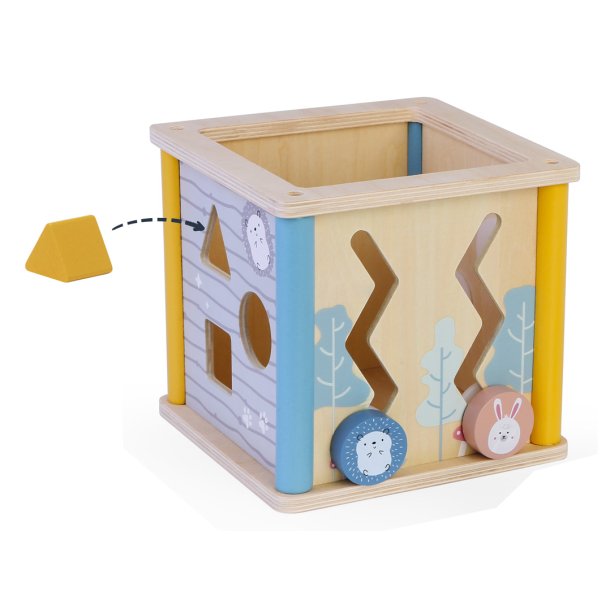 Wood Beez Activity Cube