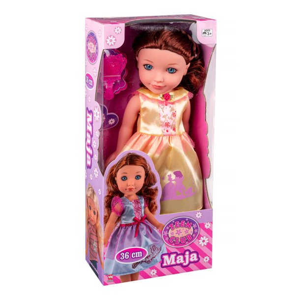 Maja dukke - Gul kjole