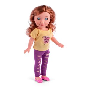 Maja dukke - Gul t-shirt