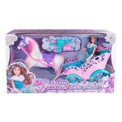 Judith prinsesse dukke med karet og hest