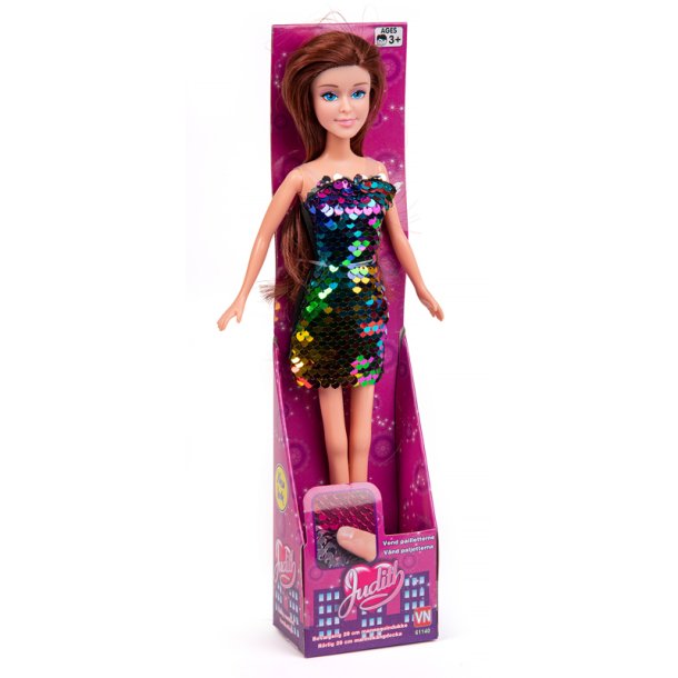 Judith dukke i palliet kjole