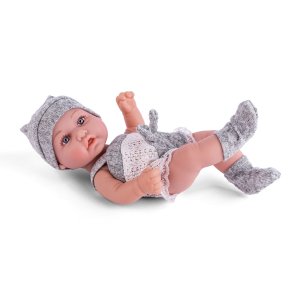 My baby love - Emma dukke med grt/hvidt tj