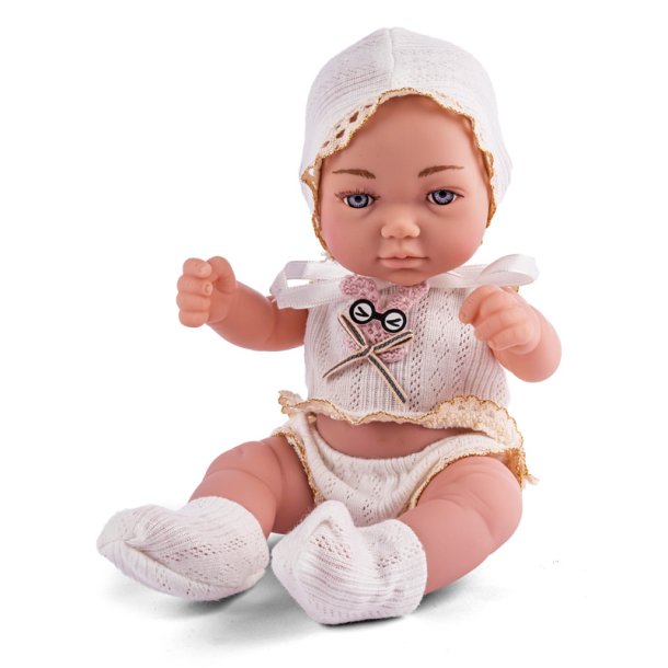 My baby love - Emma dukke med hvidt tj