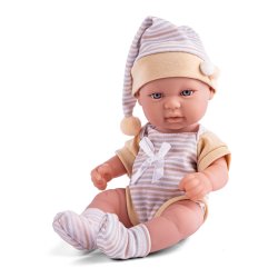 My baby love - Emma dukke med stribet t�j