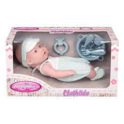 Mathilde dukke med tilbehr - Lysegrnt