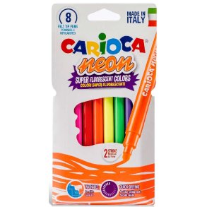 Carioca neon tusser - 8 st.