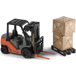 Gaffeltruck med palle og pakker