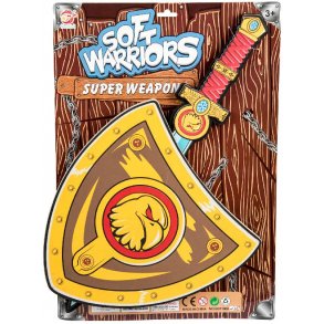 Ridder svrd og skjold i skum