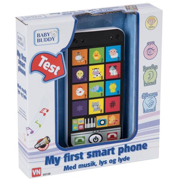 Min frste telefon med lyd og lys