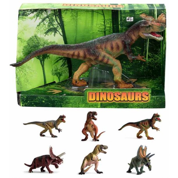  Dinosauer med flotte detaljer 30 cm.