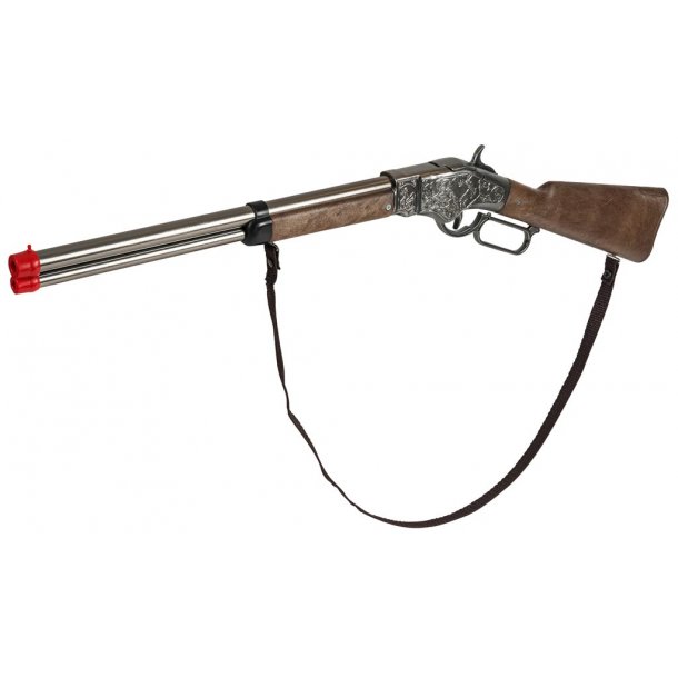 Winchester metal riffel fra Gonher med 8 skud.