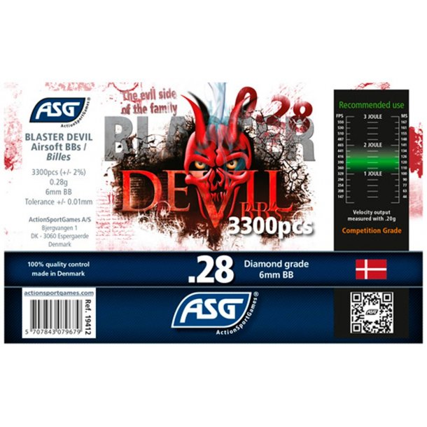 0,28g Blaster Devil - Prcisions kugler 6600 stk.